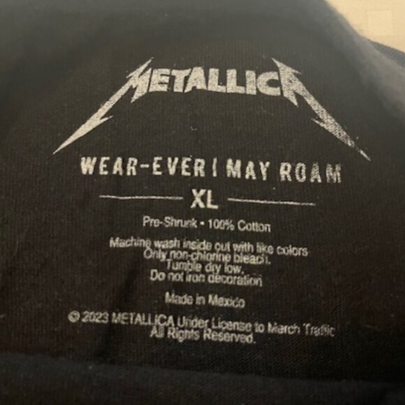 Authentic Metallica Concert T-Shirt – AT&T Stadium Aug 18, 23 – XL - Picture 2 of 4